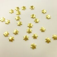 Sternenknöpfe in Gold (echt vergoldet)