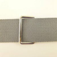 Baumwoll Gurtband Grau 30mm