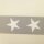 Gurtband - große Sterne weiß/grau inkl. 4 Vierkantringen